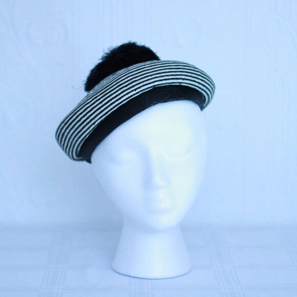60's Adolfo II sailor straw hat - Picture 1 of 5